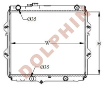 تحميل الصورة إلى عارض المعرض، TOYOTA RADIATOR - 2.4 TD (1997-2001) 449 x 528 x 26 mm Radiator
