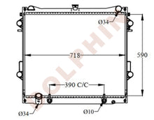 تحميل الصورة إلى عارض المعرض، Radiator For Toyota Year 2007- Aluminium Plastic / 590 X 718 48 Mm
