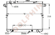Load image into Gallery viewer, TOYOTA RADIATOR - 4.2 TD 4.5i (1998-) 510 x 698 x 40 mm Radiator
