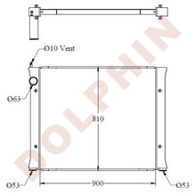 Load image into Gallery viewer, VOLVO Radiator 900 x 810 x 40 mm Radiator
