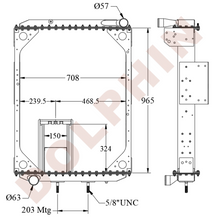 Load image into Gallery viewer, VOLVO Radiator - Autocar Expeditor WX 965 x 708 x 61 mm Radiator
