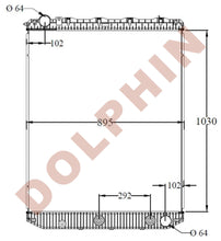 تحميل الصورة إلى عارض المعرض، VOLVO Radiator - CXU612 Vision Pinnacle Volvo VN VNL VNM VNX (2008-2010) 1030 x 895 x 48 mm Radiator
