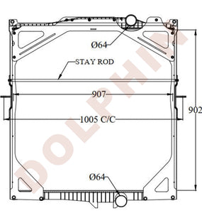 VOLVO Radiator - FH12 420, 460, 500, 550HP, FH16 470, 520, 540, 550, 5 ...