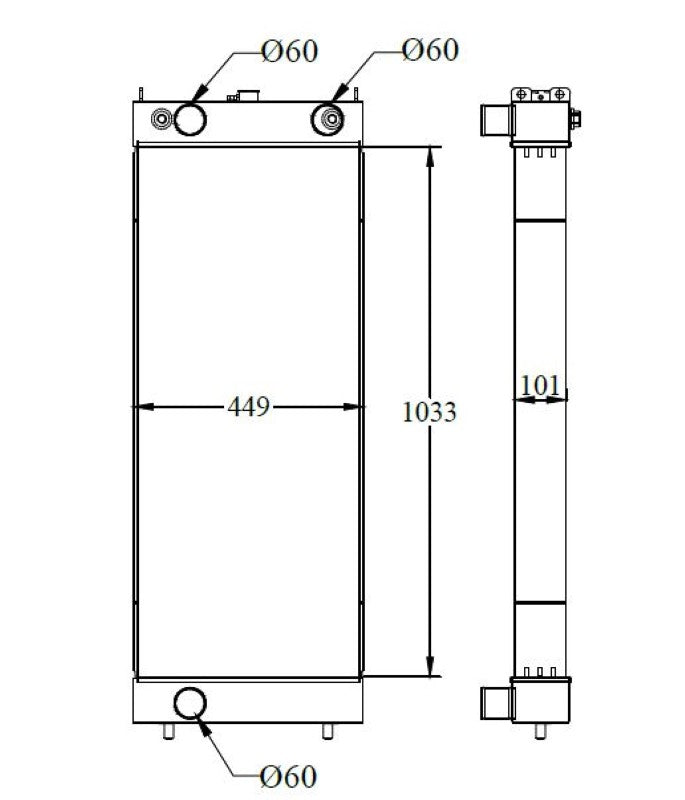 KOMATSU Radiator,