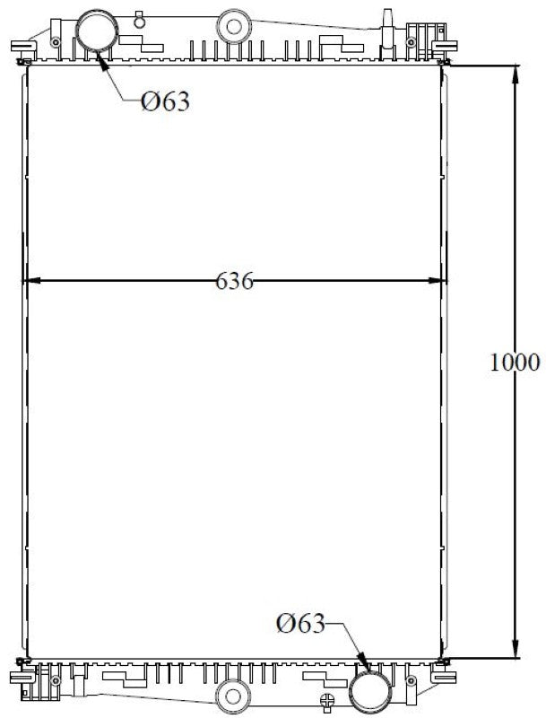 DAF Radiator, Year 1998-