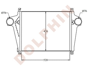 Cac Daf Truck Charge Air Cooler