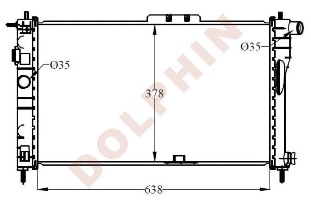 Daewoo Radiator 1994-