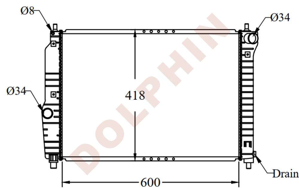 DAEWOO Radiator | Dolphin Catalogue