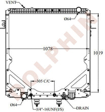 Load image into Gallery viewer, Freightliner Radiator Year 2008-2015 1019 X 1078 54 Mm Charge Air Cooler
