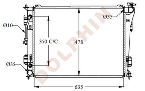 Hyundai Radiator 2010-